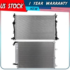Radiator and AC Condenser Kit For 2014 2015 2016 2017 2018 Jeep Cherokee