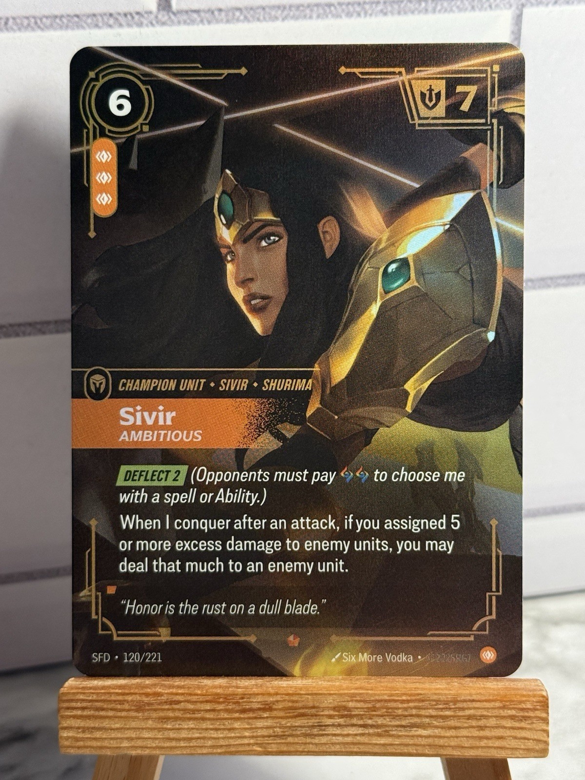 Sivir - Ambitious SFD 120/221 Epic Spiritforged Riftbound League of Legends