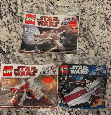 Star Wars 30050 30051 30053  Republic Attack Shuttle Cruiser X-wing Bag Sealed