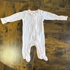 Carter's Pink Heart Footed One-Piece Sleeper, Cotton Knit, Newborn