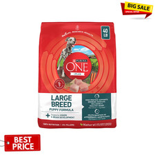 Purina ONE Plus Puppy Large Breed Chicken Dry Dog Food 40 lb Bag 1.67 per pound