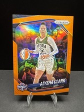Alysha Clark 2025 Panini Prizm WNBA True Orange 41/99 #129 Washington Mystics