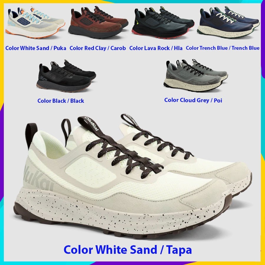 OLUKAI Makiki Men’s All-Terrain Athletic Shoes, Durable Sneakers for Versatile