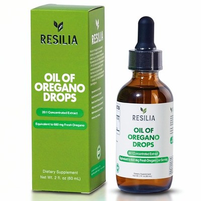 Resilia Organic Oregano Oil Drops with Black Seed Oil   Liquid Oregano Blend ...
