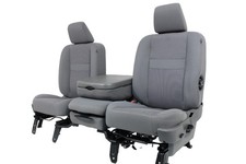 2002 - 2009 Dodge Ram Split Bench Seat Slate Gray Cloth W Power Driver Lumbar 2002 - 2009 Dodge Ram Split Bench Seat Slate Gray Cloth W Power Driver Lumbar