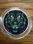Hayleybug 1/10th oz Verdent Nightroar Tiger Silver Round