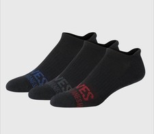Hanes Premium Men's Socks Heel Shield Performance Fit X-Temp 3 pk Size 6-12 Blac