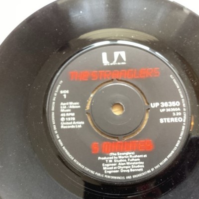 The Stranglers 5 Minutes: Rok It To The Moon N Mint 7  Vinyl Single Free UK Post