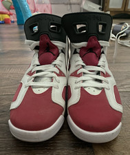 Nike Air Jordan 6 Boys 5.5 Red/White/Black Colorblock Mid Top Sneakers
