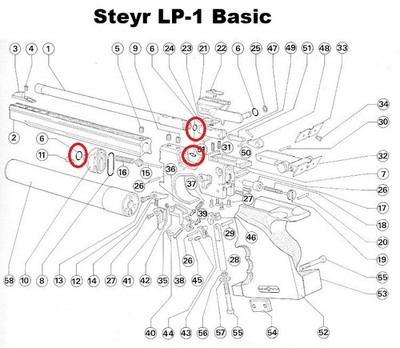 Kit Di Guarnizioni O-ring Per Manutenzione Steyr LP10, LP10-E, LP 10 – Tenute Generiche