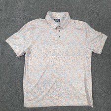 Ben Hogan Performance Polo Shirt Mens Large Multicolor Floral Golf Print