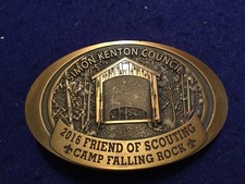 Simon Kenton council Camp Falling Rock 2016 friends of Scouting belt buckle 
