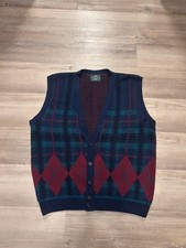 Vintage Late 80s/Early 90s Jantzen Sweater Vest XL Made In USA Preppy style