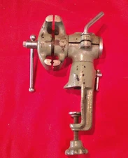 AWESOME Vtg Vise – Dual Rotating Jaws – Japan – Gunsmith Watchmaker Jeweler TS