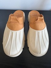 Sorel Go Coffee Run Slip On Tan Leather Comfort Shoes Clog Women s