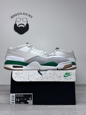 Size 14 - Nike Air Jordan 4 RM White Pine Green Neutral Grey FQ7939-103