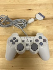 Sony PlayStation 1 PS1 DualShock Analog Gray OEM Controller SCPH-110