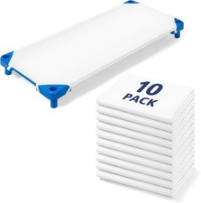 Cot Sheets for Daycare Standard Size - 23" X 51" - 10 Pack Bulk - Dayc