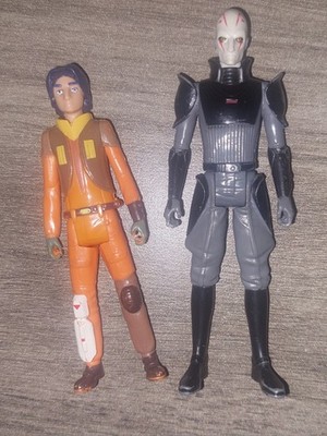 Lot Of 2 Hassbro Figure SA 2014 Star Wars Rebels Grand Inquisitor & Ezra 