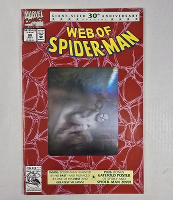 Web of Spider-Man #90 Giant Sized 30th Anniversary Marvel Comic Book 1992