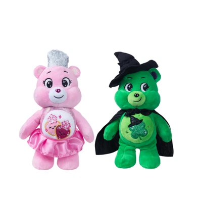 BASIC FUN Official Wicked x Care Bears 2025 Glinda + Elphaba 22 cm Sammlerstück Plüsch