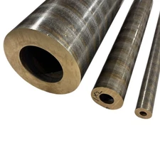 3.500" ID, 4.500" OD, 13 inches long, C932 Bearing Bronze Hollow Bar, Oversized