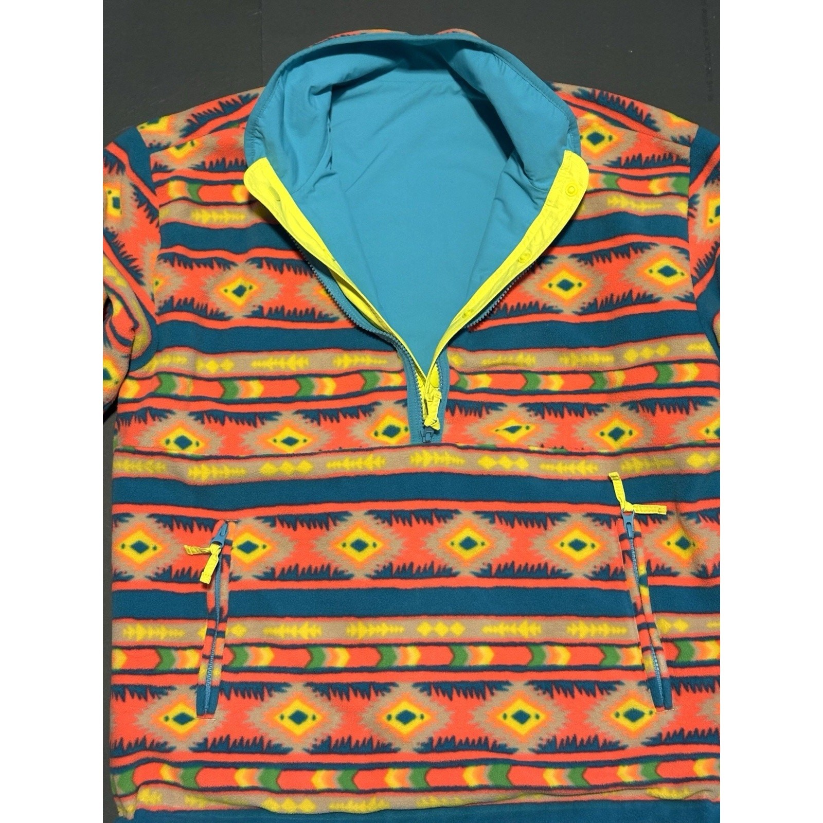 Chubbies Pullover Fleece Jacket Reversible Unisex… - image 13