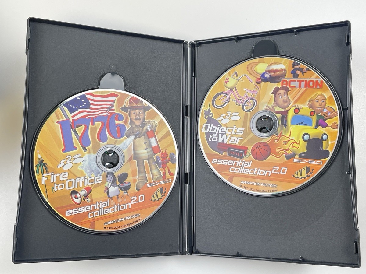 Animation Factory Essential Collection 2.0 CD ROM Set Y2K