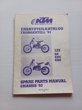 KTM 125 SX  EXC EGS 1993 catalogo ricambi TELAIO originale