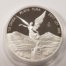 2017 Mo Mexico Libertad Onza 1/2 oz .999 Silver PROOF - SKU-Q3336.b