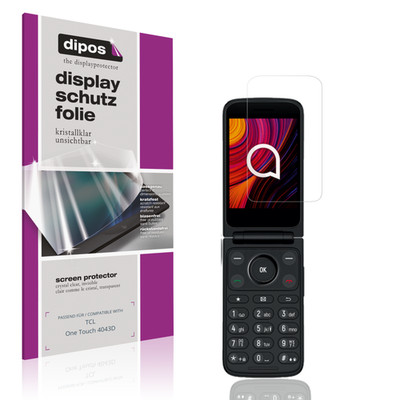 4x Schutzfolie klar für TCL One Touch 4043D Displayschutzfolie Folie Display