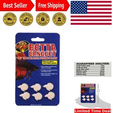 AZMBB7 Betta Banquet Blocks - Seafood Treats for All Life Stages, Active Formula