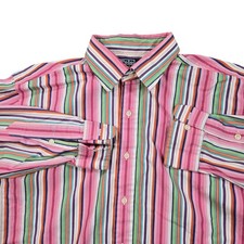 Polo Ralph Lauren Curham Shirt Mens XL Multicolor Stripe Classic Fit Long Sleeve