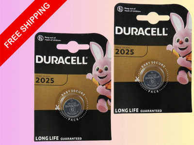 DURACELL CR2025 LITHIUM 3V BATTERY  EXP. 12-2035 - 2Pcs