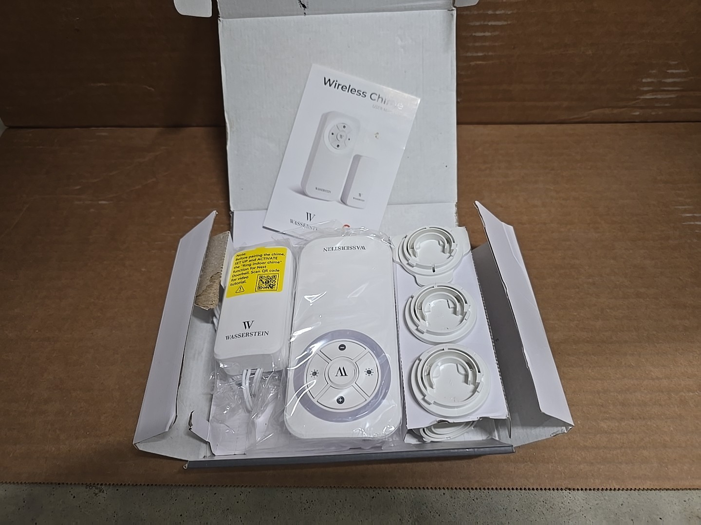Wasserstein Wireless Chime Compatible w/Nest Doorbell (battery) & (wired)