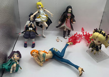 Lot Anime Girl Figures Vocaloid Demon Slayer Nami Rin Nezuko One Piece Nendoroid
