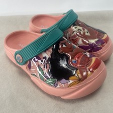 Disney's Moana Toddler Girls Clog Sandal Size 9/10 Peach Green