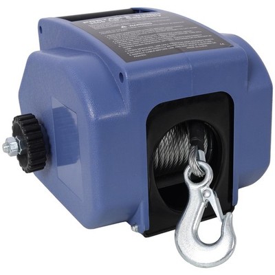 Powerful 12V Electric Winch, 5000lbs Marine Pull, Galvanized Wire Rope, Remote &