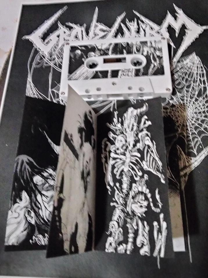 Gravewurm Pestilent Revenant cassette black death metal Venom Hellhammer Sodom - Image 3 of 4