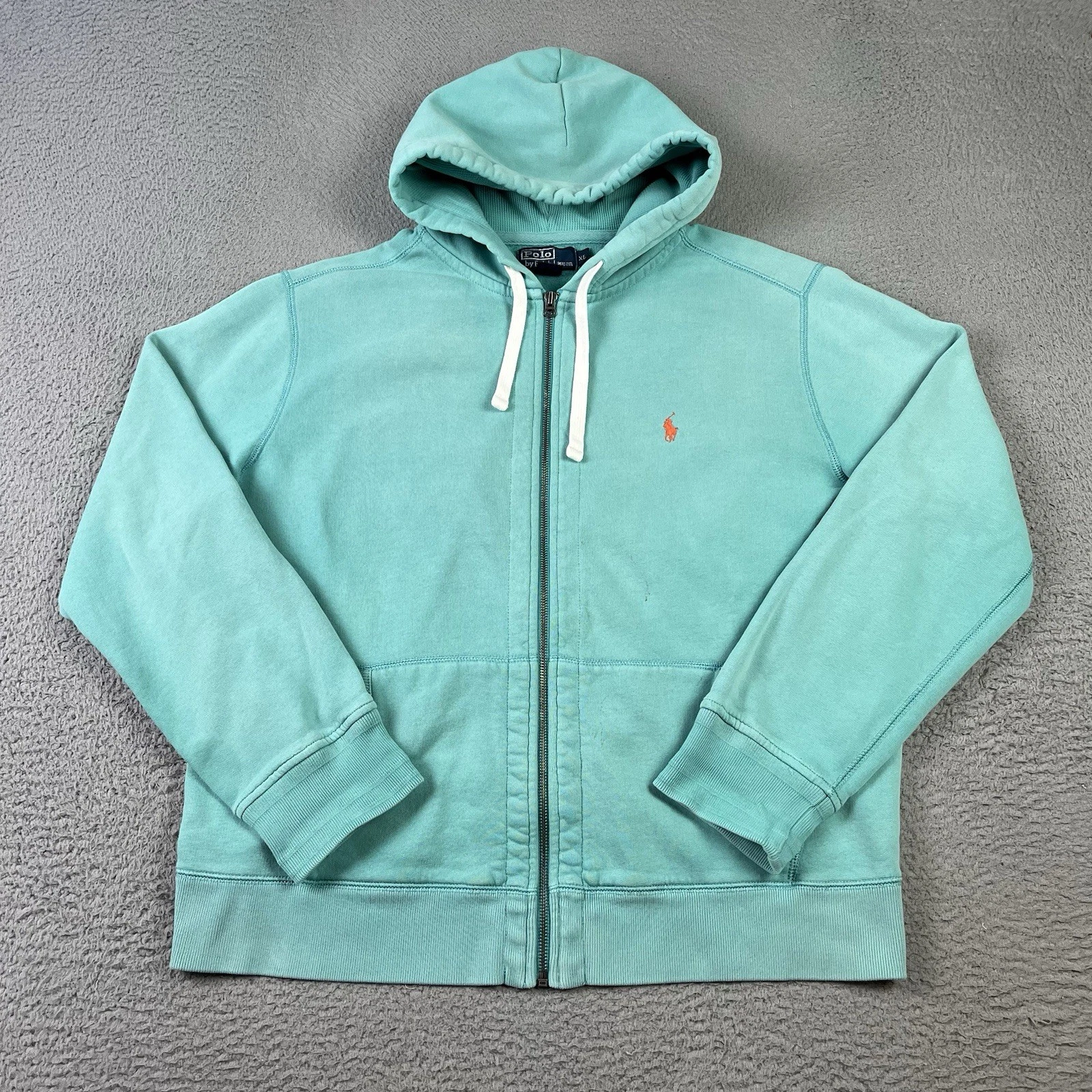 Polo Ralph Lauren Hoodie Mens XL Teal Blue Thermal Hood Full Zip Heavyweight
Opens in a new window o