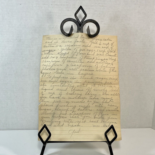 Antique 1920s-30s Handwritten Recipe Collection & Vintage Newspaper Clippings - Picture 2 of 16