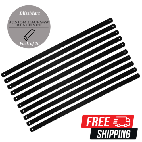 JUNIOR HACKSAW SET 6" 150mm HEAVY DUTY SMALL METAL HAND SAW CUT BLADES 10pc - Picture 23 of 29