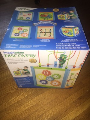imaginarium discovery wooden activity cube