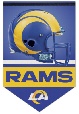 LOS ANGELES RAMS Official NFL Football Team Premium Felt 17x26