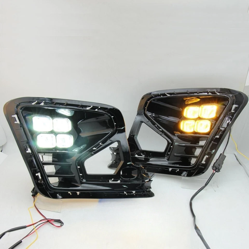 LED Daytime Running Lamp Bicolor Turn Light For Kia RIO K2 2022-2023 2pcs - Изображение 3 из 4