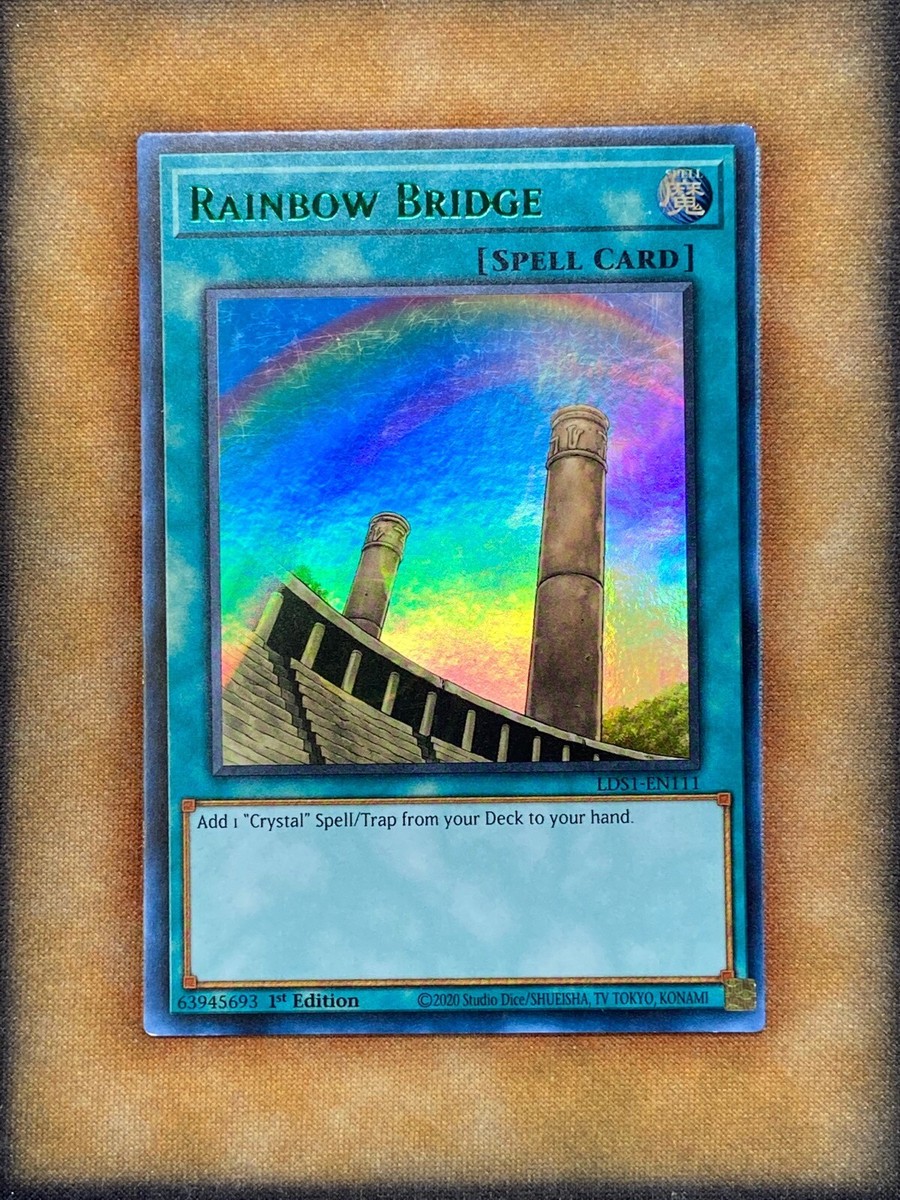 Carta Yu-Gi-Oh! Rainbow Bridge (Verde) - LDS1-EN111, Ultra Rara, 1ª Edición