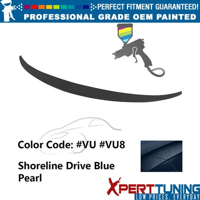 For 11-15 Hyundai Elantra (Avante MD) Euro Style Trunk Spoiler Wing Lip #VU Blue