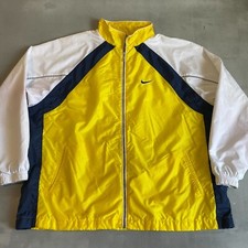 Nike Jacket Youth XXL 20-22 Boys Teen Windbreaker color block Y2k Lined