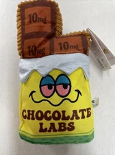 Bark Box Dank Chocolate Dog Toy 420 Collection Edibles Candy Bar M/L Squeaky