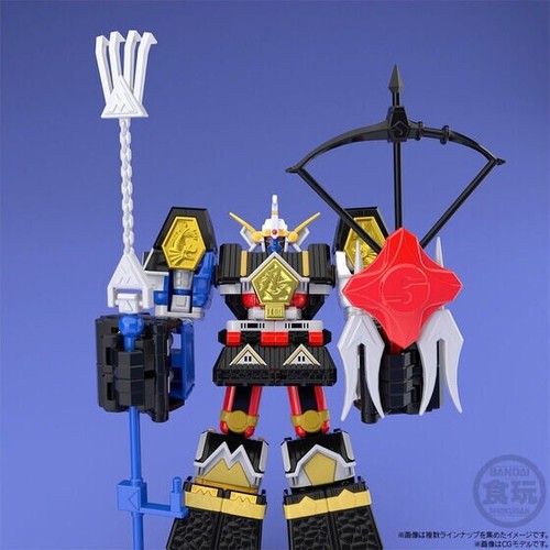 Power Rangers Mighty Morphin Shogun Megazord SMP Minipla Model Kit Kakuranger - Picture 7 of 12